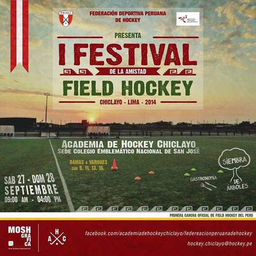 Hockey celebra festival el 28 y 29 en Chiclayo