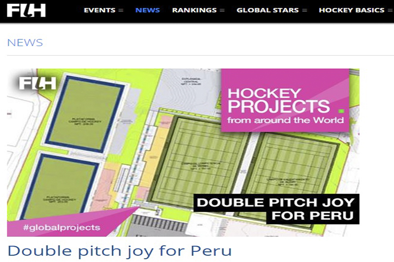 La FIH reconoce la alegría del Perú al anunciarse dos canchas en Lima para los Panamericanos 2019