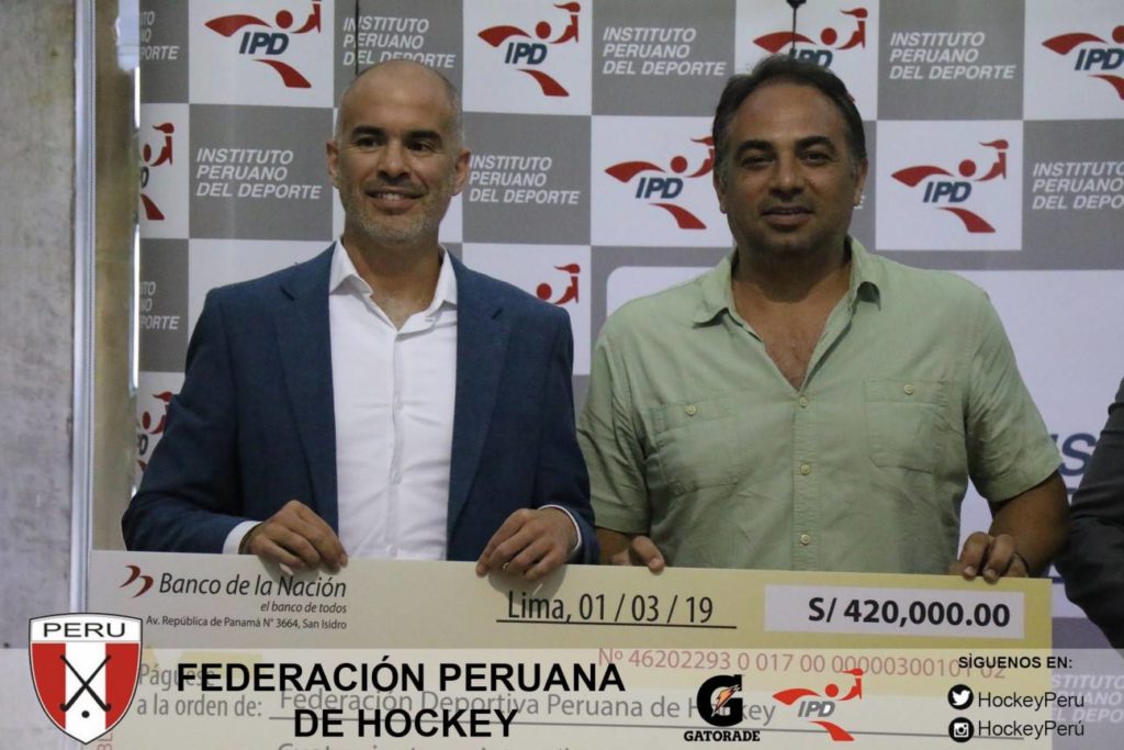 Federación Peruana de Hockey recibió subvención económica por parte del IPD