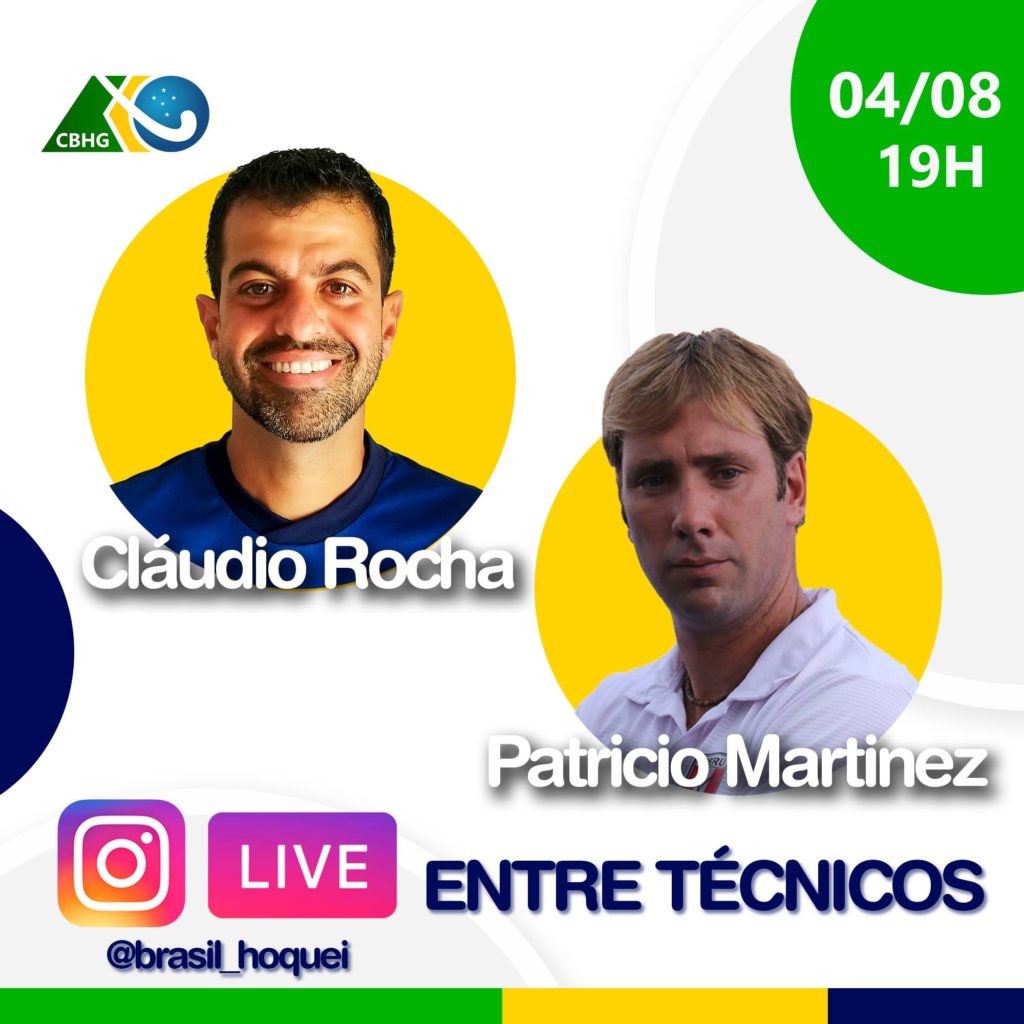 Patricio Martínez, presente esta tarde en el Instagram de la Federación Brasileña de Hockey